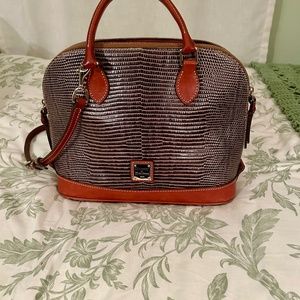 Dooney & Bourke Handbag, Pebble Grain Zip Zip Satchel - Elephant